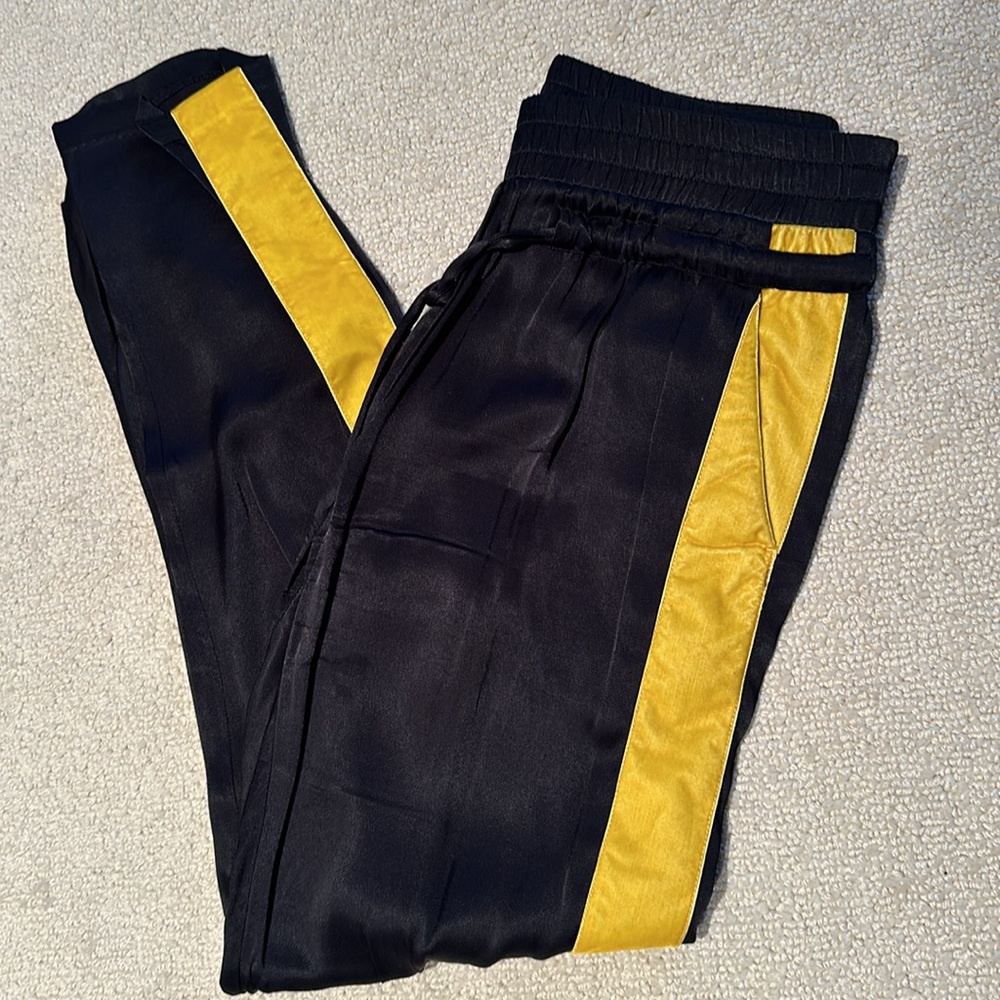 The Kooples Black and Yellow Pants